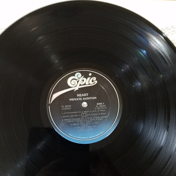 1982 Heart "Private Auditions" Vinyl Record - Picture 6 of 9